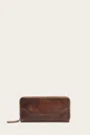 The Frye Company Frye Melissa Zip Wallet In Cognac