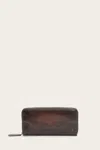 The Frye Company Frye Melissa Zip Wallet In Dark Brown