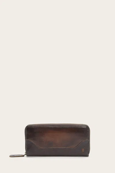 The Frye Company Frye Melissa Zip Wallet In Dark Brown