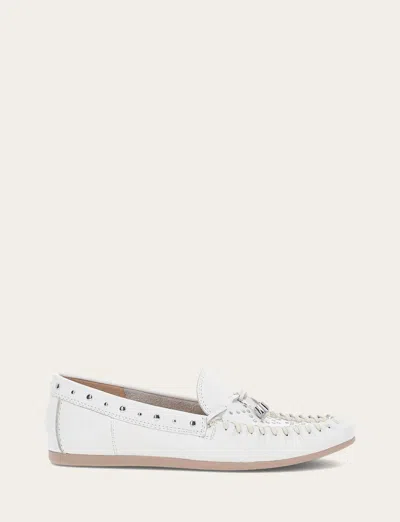 The Frye Company Frye Naya Stud Moc Loafers In White