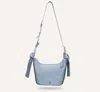 The Frye Company Frye Nora Knotted Crossbody In Washed Denim Leather