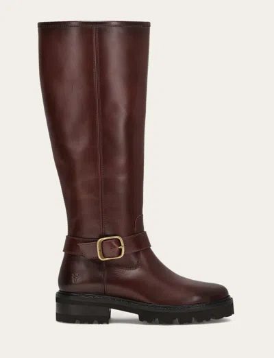 The Frye Company Frye Olivia Buckle Tall Boots In Brown