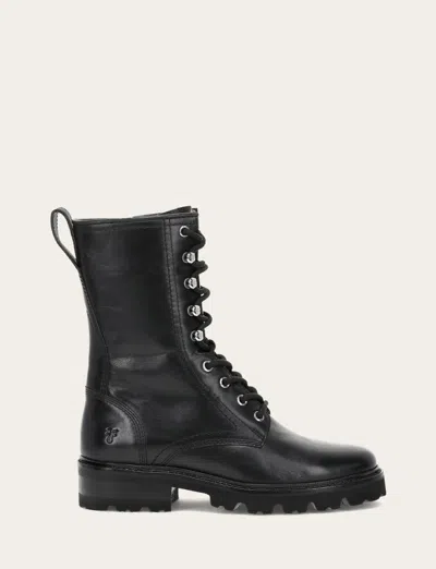 The Frye Company Frye Olivia Combat Boots In Black