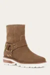 The Frye Company Frye Olivia Harness Short Booties In Almond