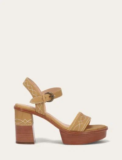 The Frye Company Frye Pipa Woodstock Sandal Sandals In Yellow
