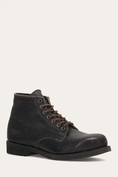 The Frye Company Frye Prison Boots In Black
