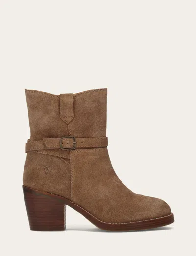 The Frye Company Frye Rylee Belted Inside Zip Booties In Brown