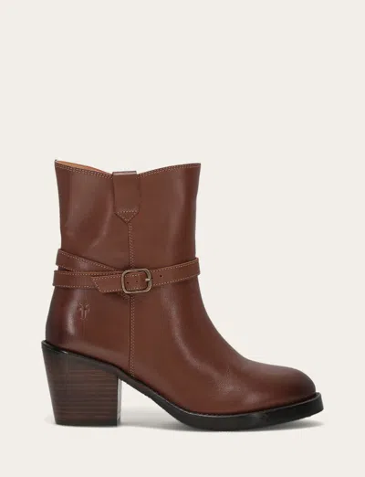The Frye Company Frye Rylee Belted Inside Zip Booties In Brown