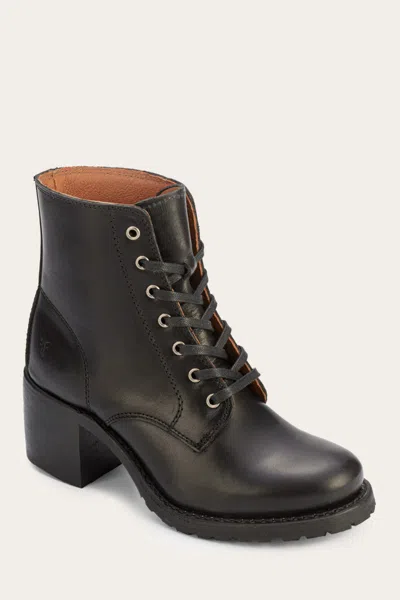 The Frye Company Frye Sabrina 6g Lace-up Boots In Black