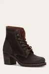 The Frye Company Frye Sabrina 6g Lace-up Boots In Dark Brown