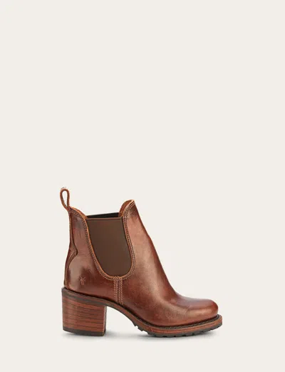 The Frye Company Frye Sabrina Chelsea Booties In Brown