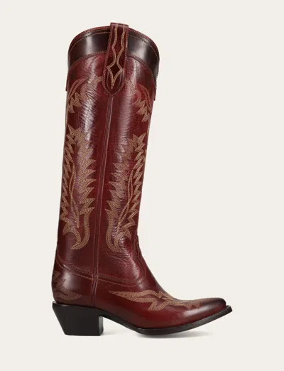 The Frye Company Frye Sacha Feather Deco Boots In Brown