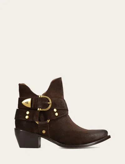 The Frye Company Frye Sacha Multi Strap Booties In Brown
