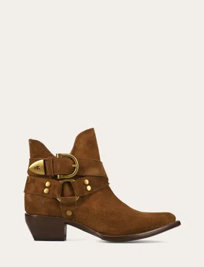 The Frye Company Frye Sacha Multi Strap Booties In Brown