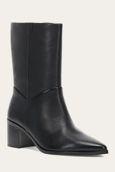 The Frye Company Frye Sadie Softy Mid Boots In Black