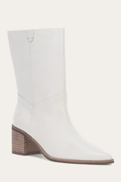 The Frye Company Frye Sadie Softy Mid Boots In Ivory