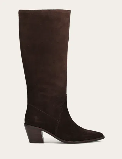 The Frye Company Frye Sara Slouchy Boots In Brown