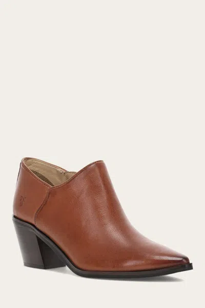 The Frye Company Frye Sara Western Shootie Booties In Cinnamon