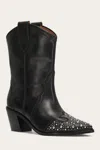 The Frye Company Frye Sara Wingtip Stud Western Boots In Black