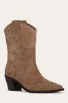 The Frye Company Frye Sara Wingtip Stud Western Boots In Brown