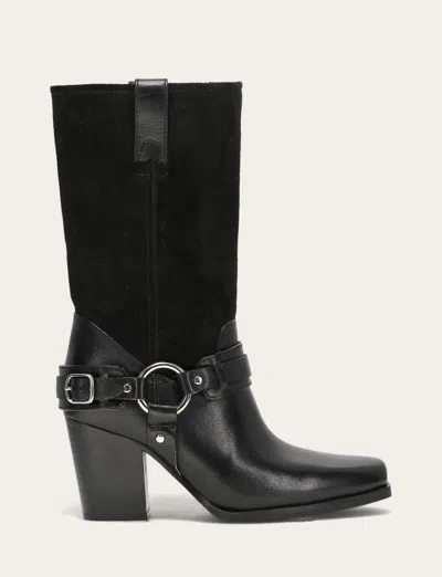 The Frye Company Frye Shiloh Harness Belted Boots In Black