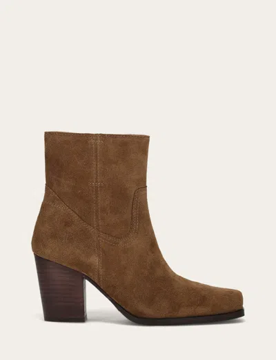 The Frye Company Frye Shiloh Zip Booties In Brown