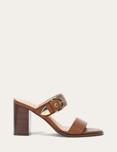 The Frye Company Frye Stella Buckle Slide Sandals In Brown