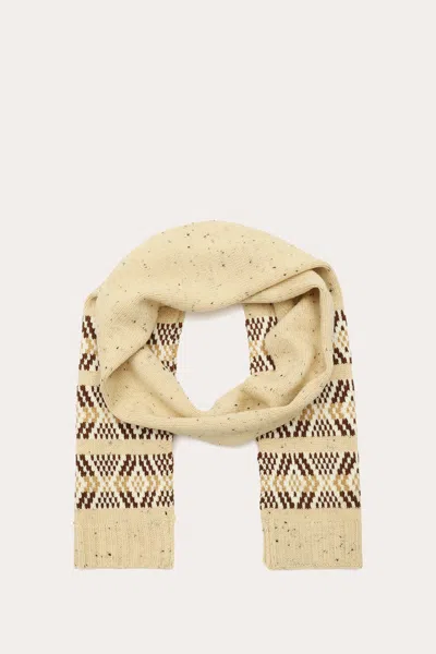 The Frye Company Frye Tweed Fair Isle Scarf In Brown