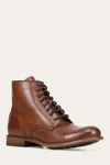 The Frye Company Frye Tyler Flex Lace-up Boots In Cognac