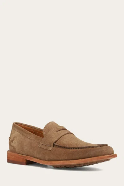 The Frye Company Frye Tyler Flex Penny Loafers In Mushroom