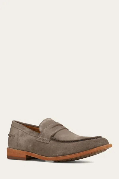 The Frye Company Frye Tyler Flex Penny Loafers In Steel