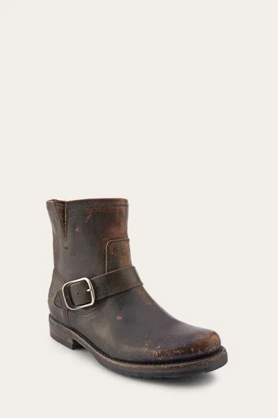 The Frye Company Frye Veronica Booties In Antiqued Black