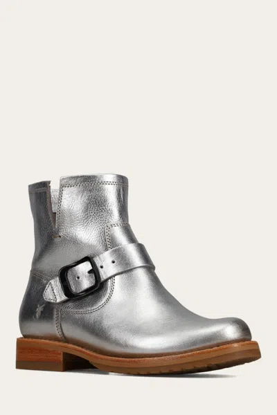 The Frye Company Frye Veronica Flex Booties In Silver