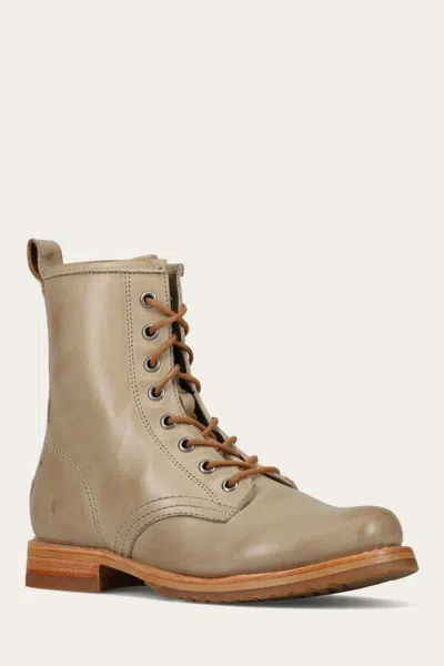 The Frye Company Frye Veronica Flex Combat Booties In Green
