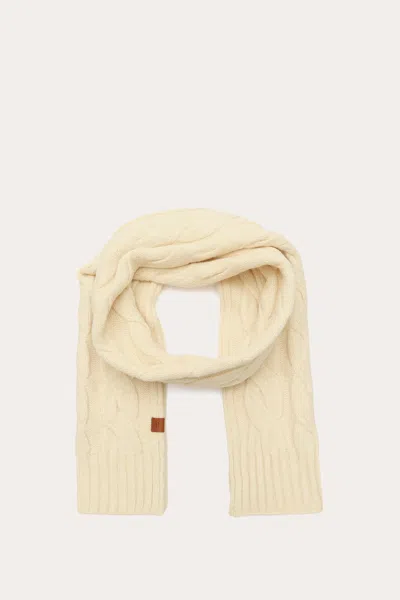 The Frye Company Frye Wide Cable Scarf In Brown