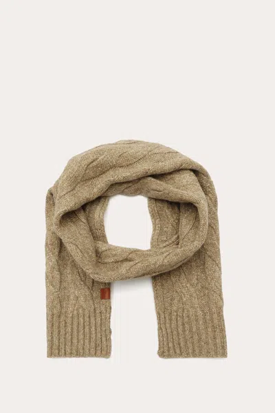 The Frye Company Frye Wide Cable Scarf In Brown