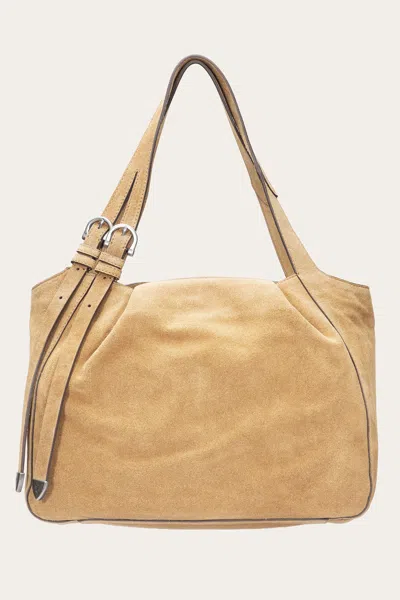 The Frye Company Heather Suede Tote In Beige