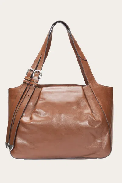 The Frye Company Heather Tote In Cognac