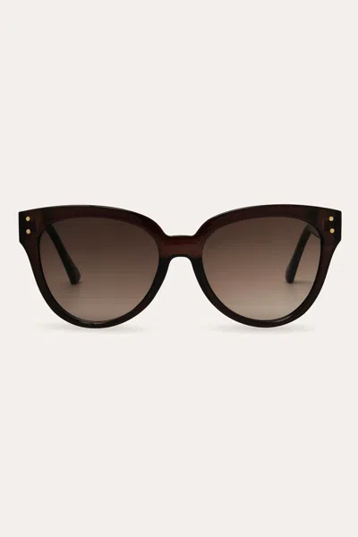 The Frye Company Janine Sunglasses In Brown