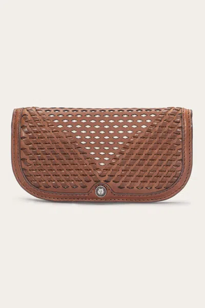 The Frye Company Jennie Clutch In Cognac