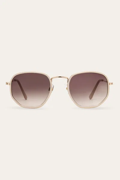 The Frye Company Josie Sunglasses In Bone