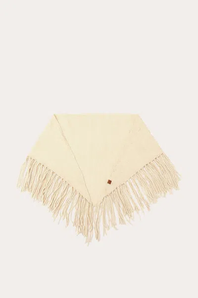 The Frye Company Long Fringe Triangle Scarf In Brown