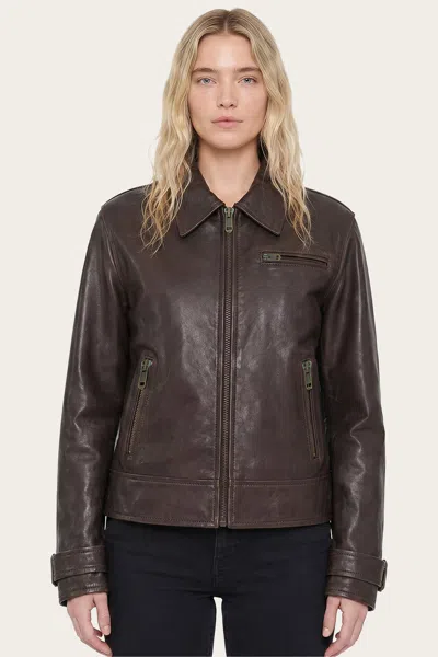 The Frye Company Maeve Jacket In Brown