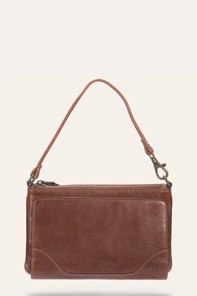 The Frye Company Melissa Convertible Wristlet Wallet In Cognac