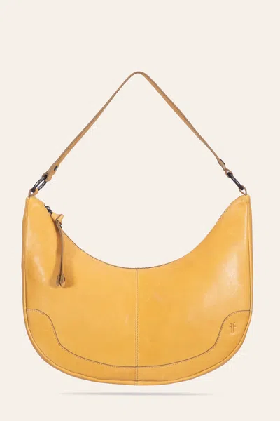 The Frye Company Melissa Crescent Hobo In Yellow