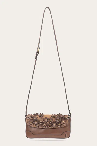 The Frye Company Melissa Floral Convertible Mini Flap In Brown