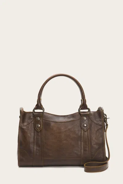 The Frye Company Melissa Satchel In Dark Brown