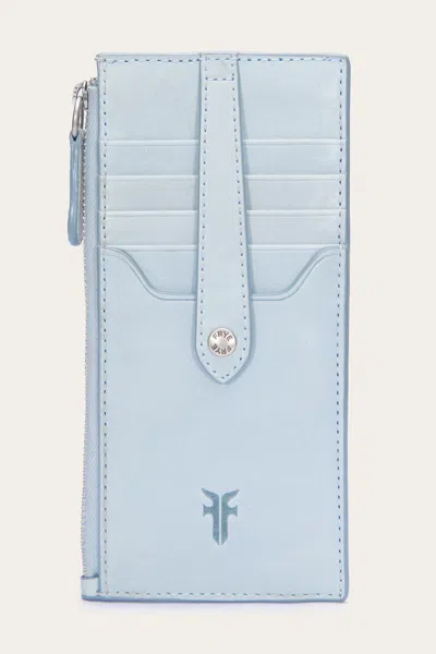 The Frye Company Melissa Snap Card Wallet In Light Sky