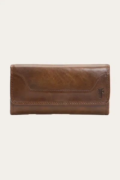 The Frye Company Melissa Wallet In Dark Brown