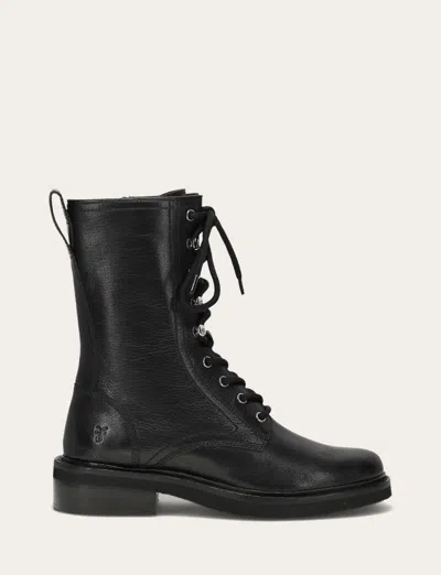 The Frye Company Phoebe Combat Boots In Black